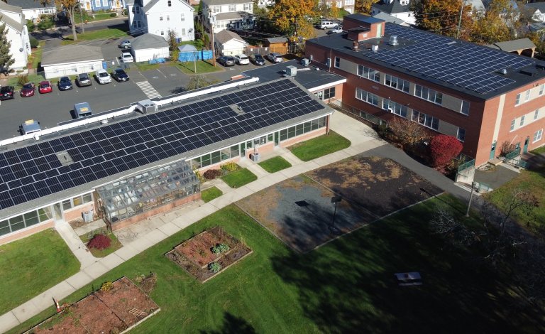 Greentech Renewables 530 kW commercial installation project in Hartford, CT.